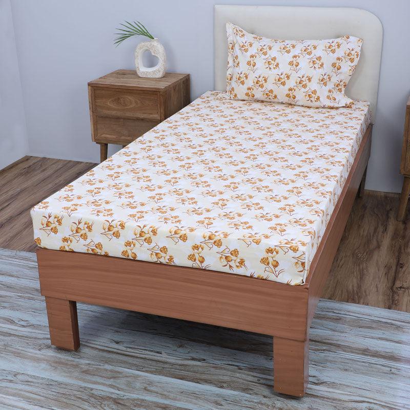 Buy Gemonisis Printed Bedsheet - Yellow Bedsheets from Vaaree