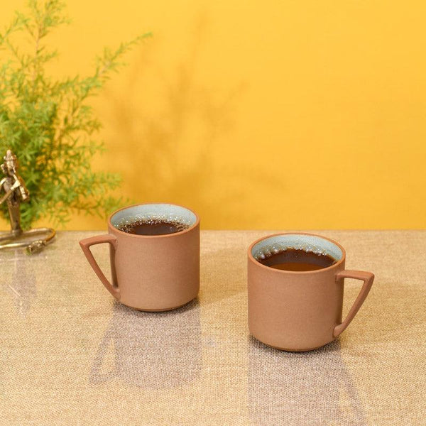 Buy Richa Ceramic Mug (150 ML) - Set of Two Tea Cup & Saucer from Vaaree