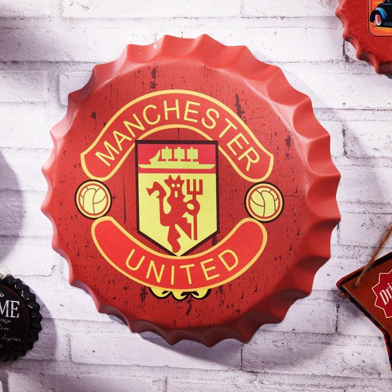 Buy Manchester United Bottle Cap Wall Accent Wall Accents from Vaaree