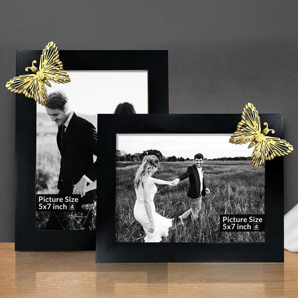 Buy Evangeline Photo Frame (Black) - Set of Two Photo Frames from Vaaree