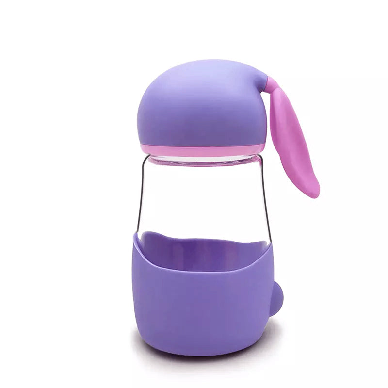 Bottle - Bunny Play Kids Water Bottle (340 ML) - Purple