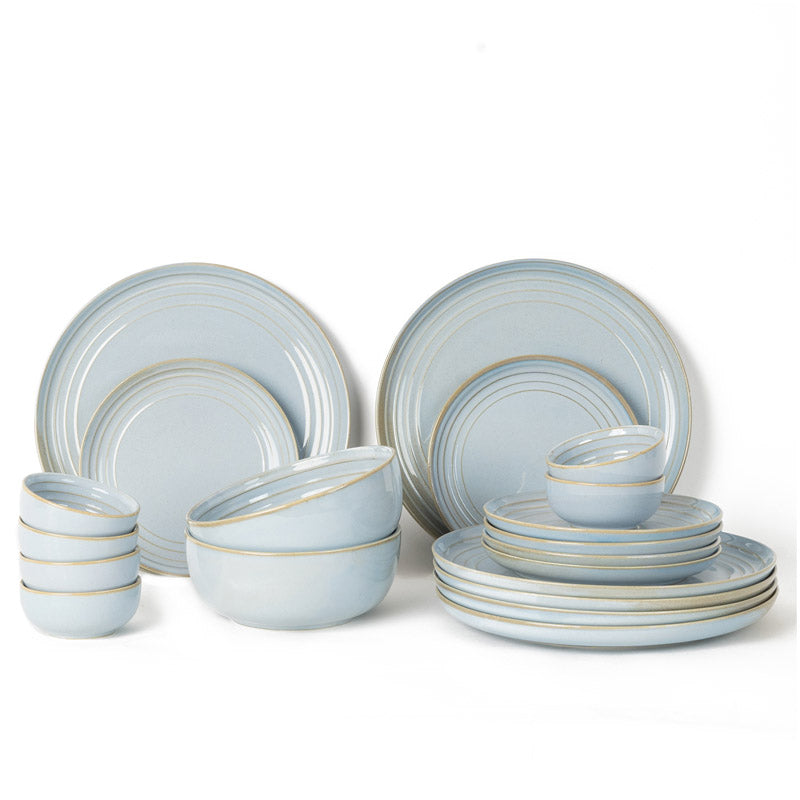 Buy Estia Dining Set (Artic Blue) - Twenty Piece Set Dinner Set from Vaaree