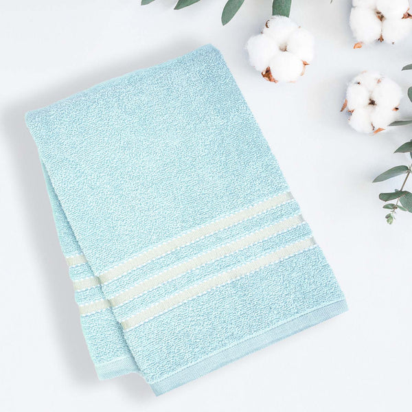 Buy Micro Cotton LuxeDry Comfort Solid Bath Towel - Sea Blue Bath Towels from Vaaree