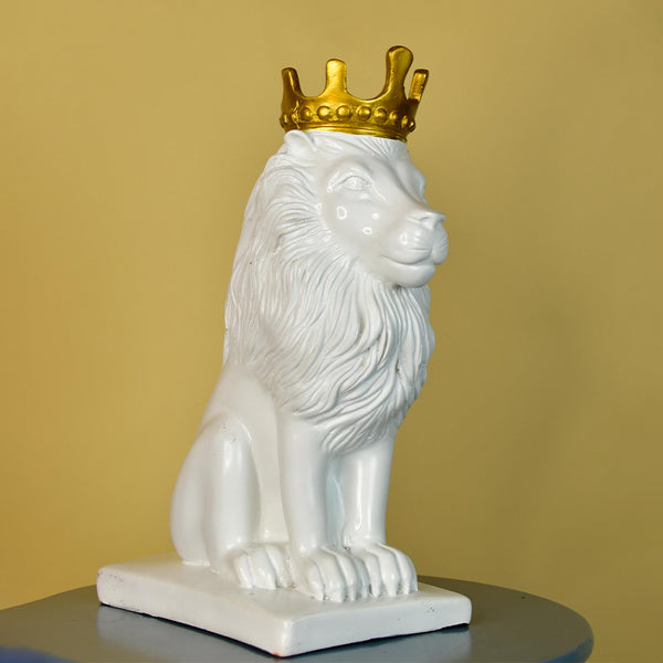 Buy Leo Crown Showpiece - White Showpieces from Vaaree