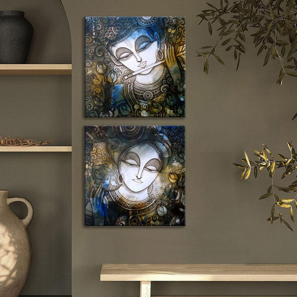 Buy Krishna Manasa Wall Art - Set Of Two Wall Art & Paintings from Vaaree