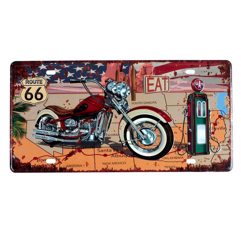 Buy Route66 Chopper Gasoline Wall Accent Wall Accents from Vaaree