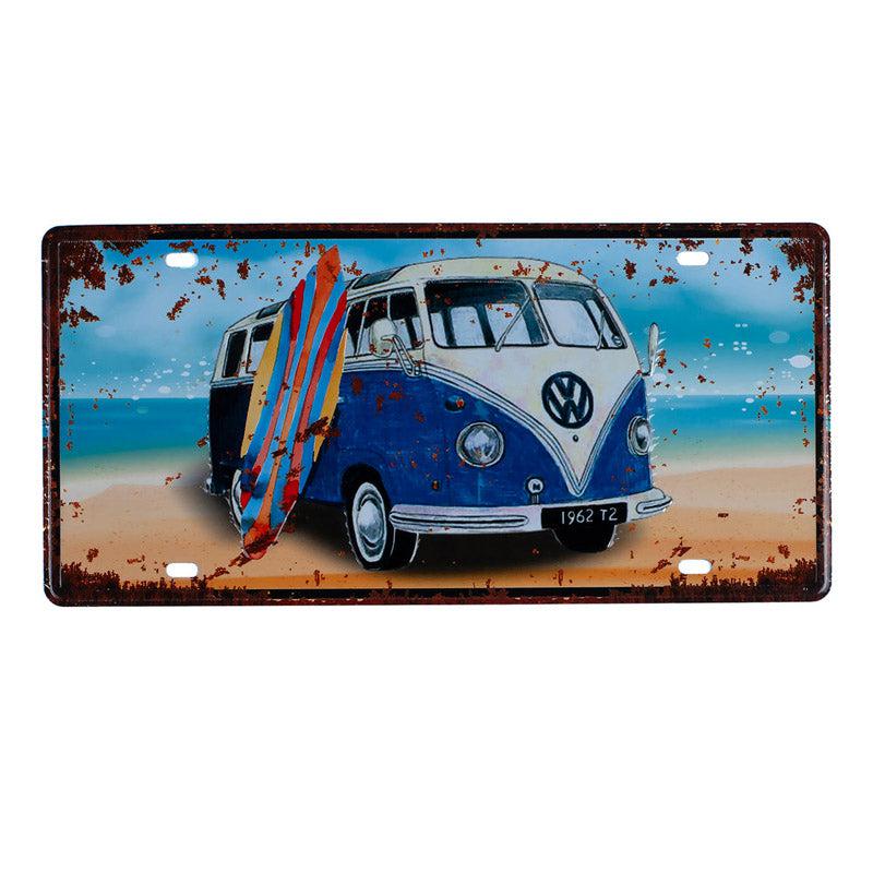 Buy Volkswagen Blue Van Wall Accent Wall Accents from Vaaree