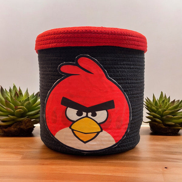 Storage Basket - Angry Birds Natural Fiber Kids Storage Basket