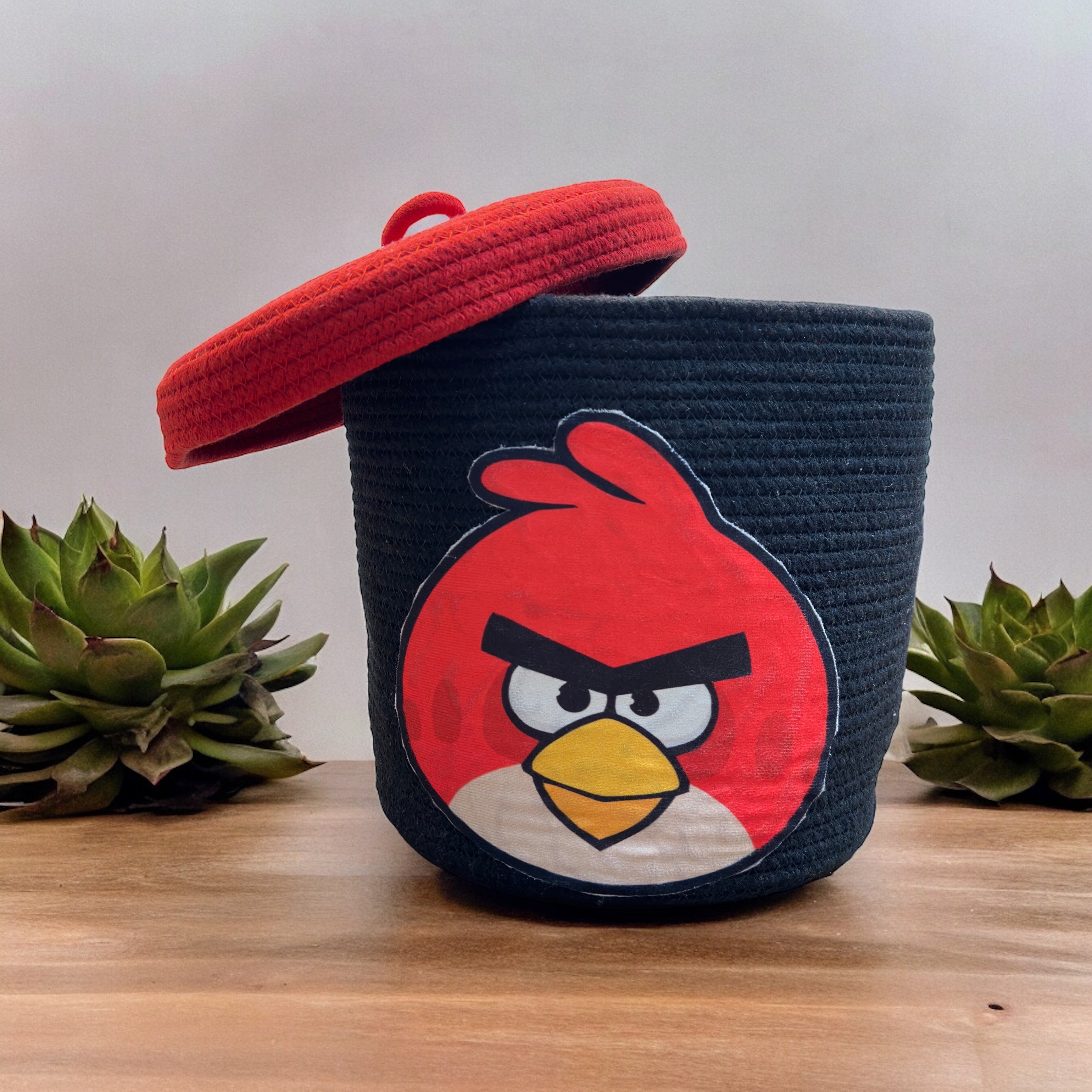 Buy Angry Birds Natural Fiber Kids Storage Basket Storage Basket from Vaaree