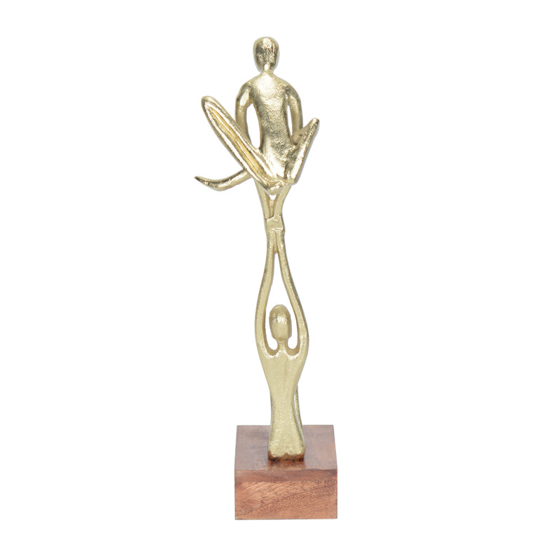 Buy Calisthenic Golden Showpiece Showpieces from Vaaree