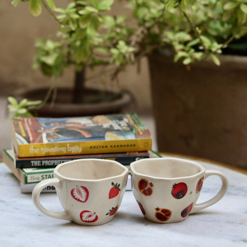 Buy Hawke Fruity Cup (220 ML) - Set of Two Mug & Tea Cup from Vaaree