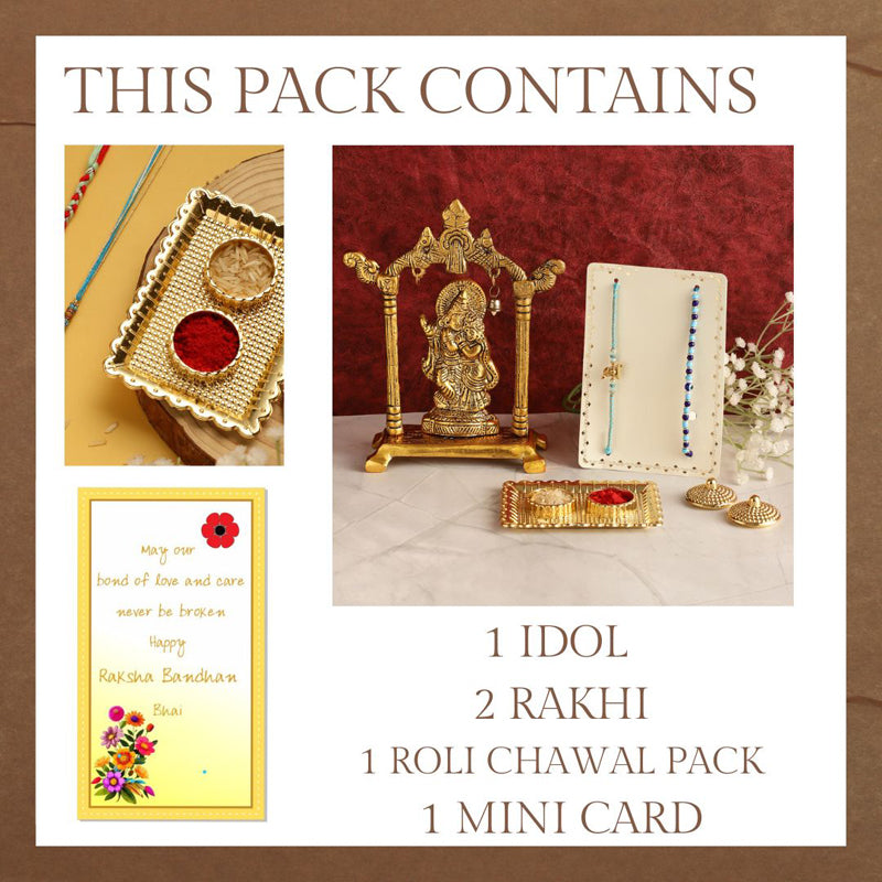 Buy Radha Krishna Rakhi Hamper Rakhi Hamper from Vaaree