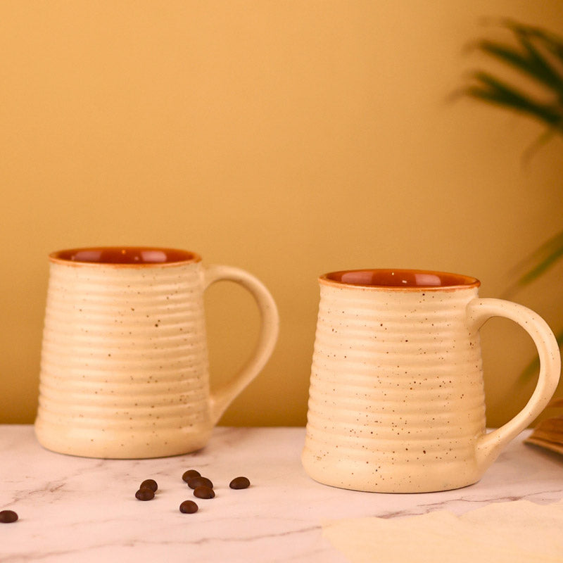 Buy Azaria Ceramic Cup (230 ML) - Set of Two Mug & Tea Cup from Vaaree