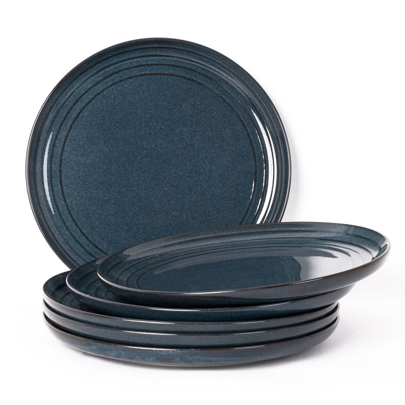 Buy Estia Dinner Plate (Saphire Blue) - Set Of Six Dinner Plate from Vaaree