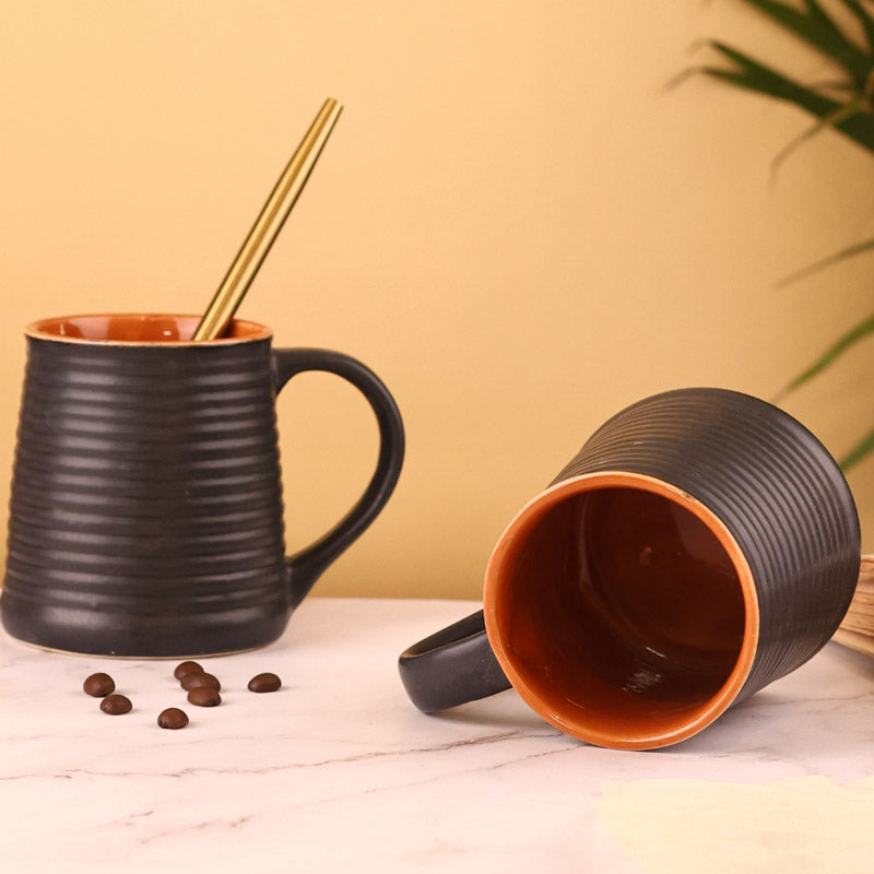 Buy Azaria Ceramic Cup (230 ML) - Set of Two Mug & Tea Cup from Vaaree