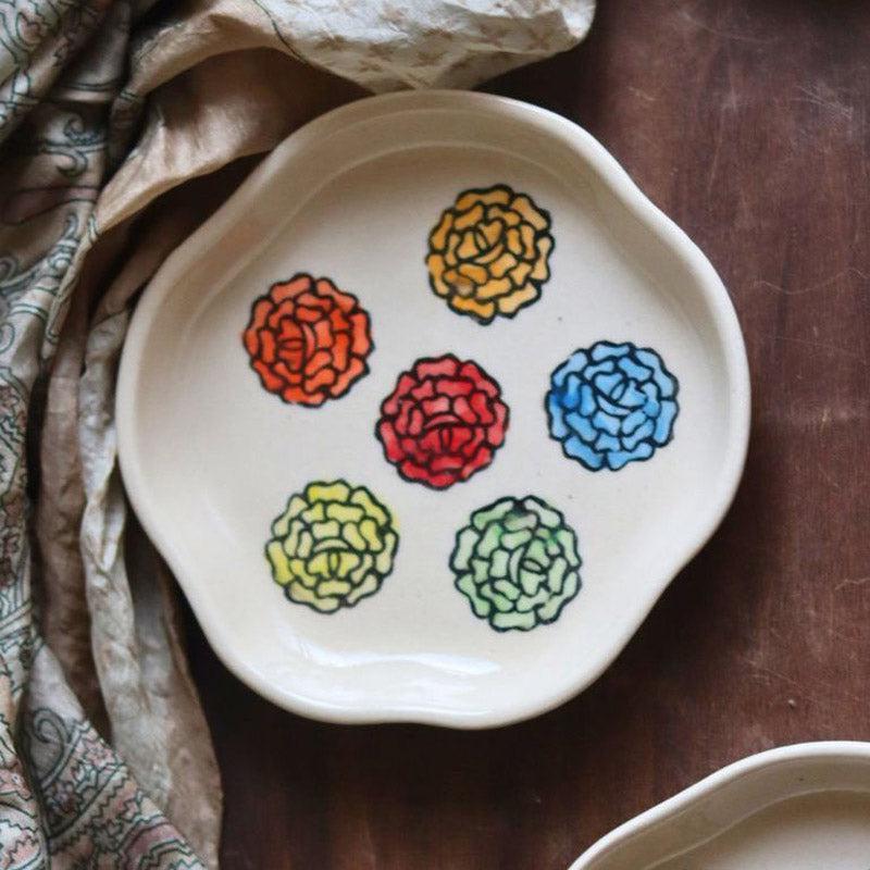 Buy Anruin Ceramic Platter - Set of Six Platter from Vaaree