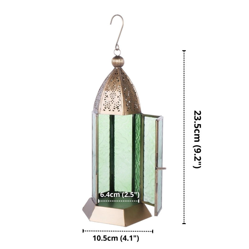 Buy Inthiya Lantern Tealight Candle Holder - Green Tea Light Candle Holders from Vaaree