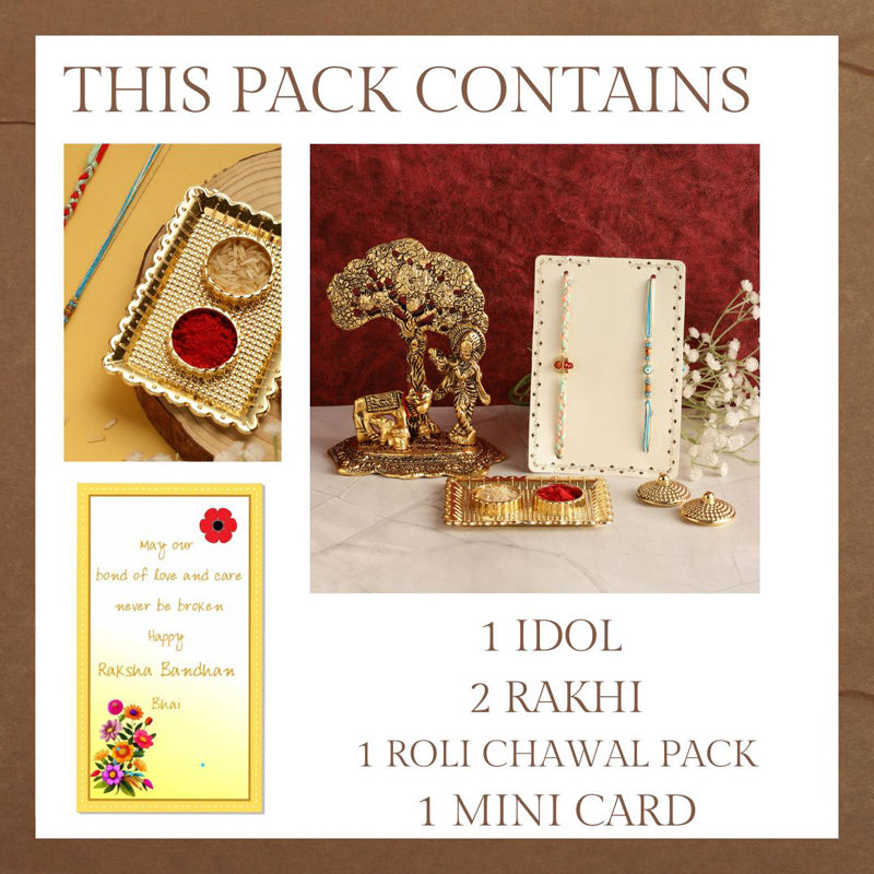 Buy Nandi Krishna Rudraksha Rakhi Hamper Rakhi Hamper from Vaaree