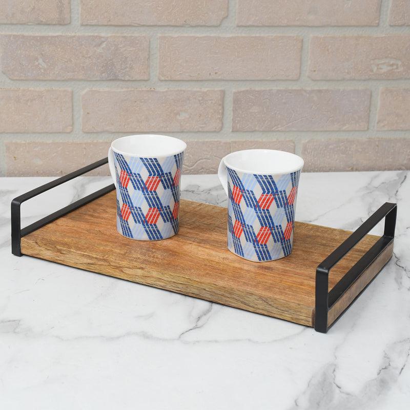 Buy Amva Mangowood Tray Serving Tray from Vaaree