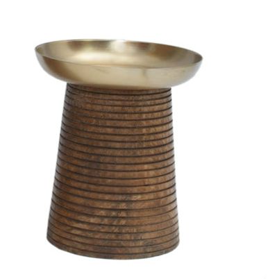 Buy Orson Mango Wood Pillar Candle Holder - Set Of Two Candle Holders from Vaaree