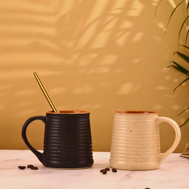 Buy Azaria Ceramic Cup (230 ML) - Set of Two Mug & Tea Cup from Vaaree