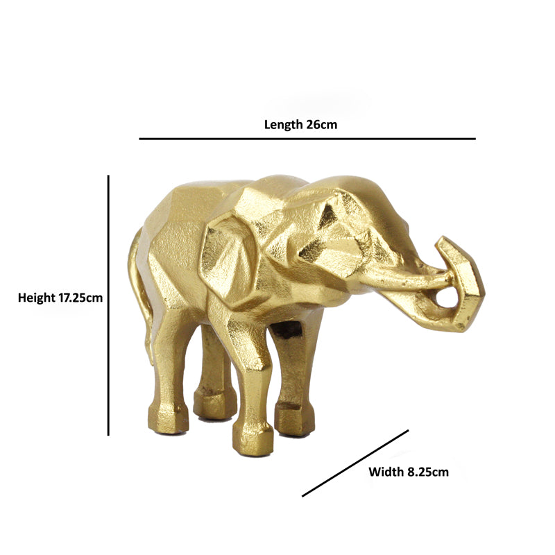 Buy Fancy Ellie Aluminium Showpiece - Gold Showpieces from Vaaree