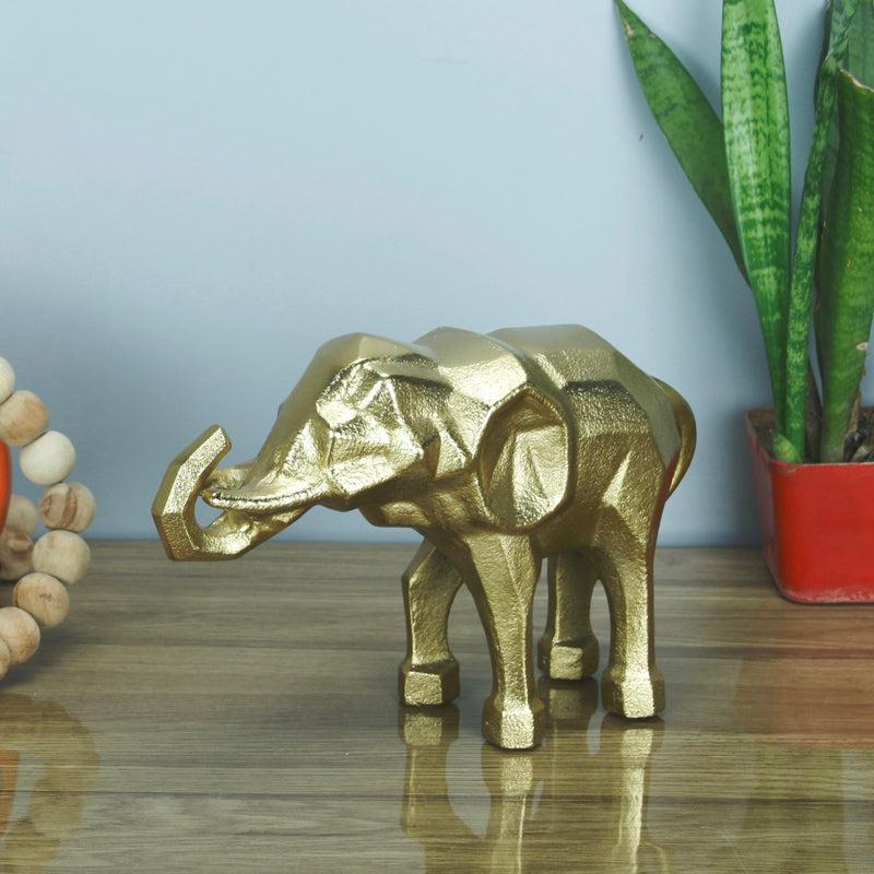 Buy Fancy Ellie Aluminium Showpiece - Gold Showpieces from Vaaree