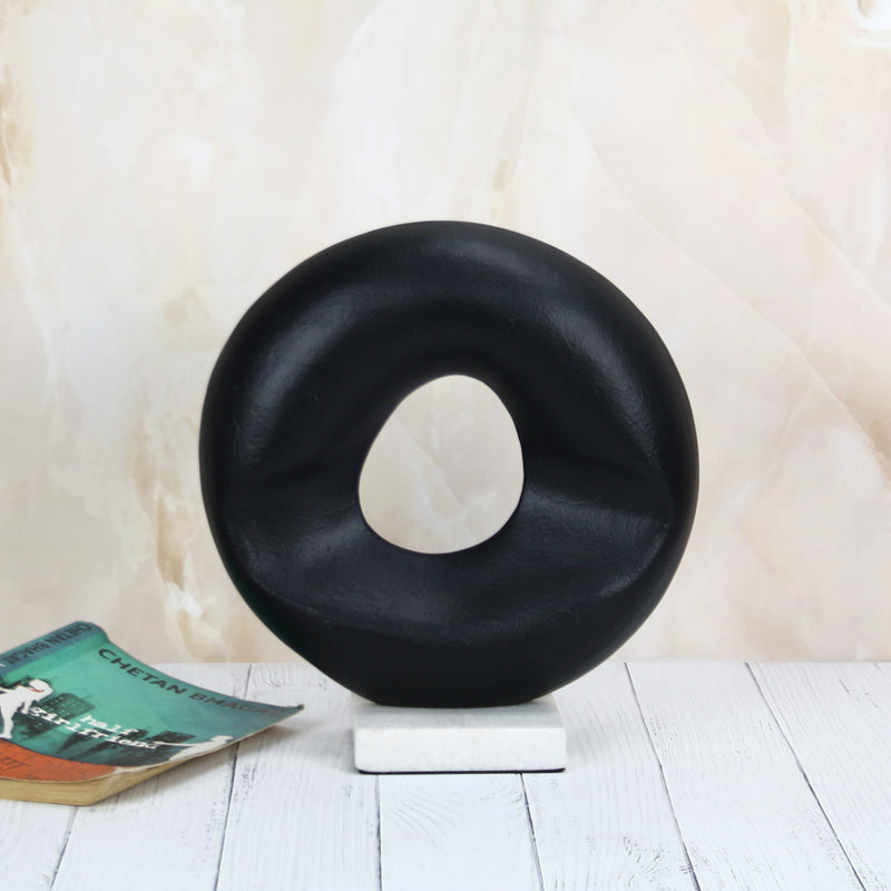 Buy Astroy Donut Showpiece - Black Showpieces from Vaaree