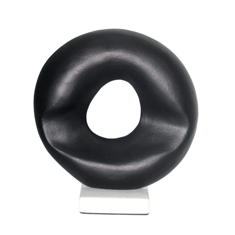 Buy Astroy Donut Showpiece - Black Showpieces from Vaaree