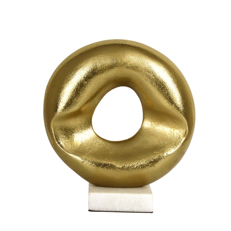 Buy Astroy Donut Showpiece - Gold Showpieces from Vaaree