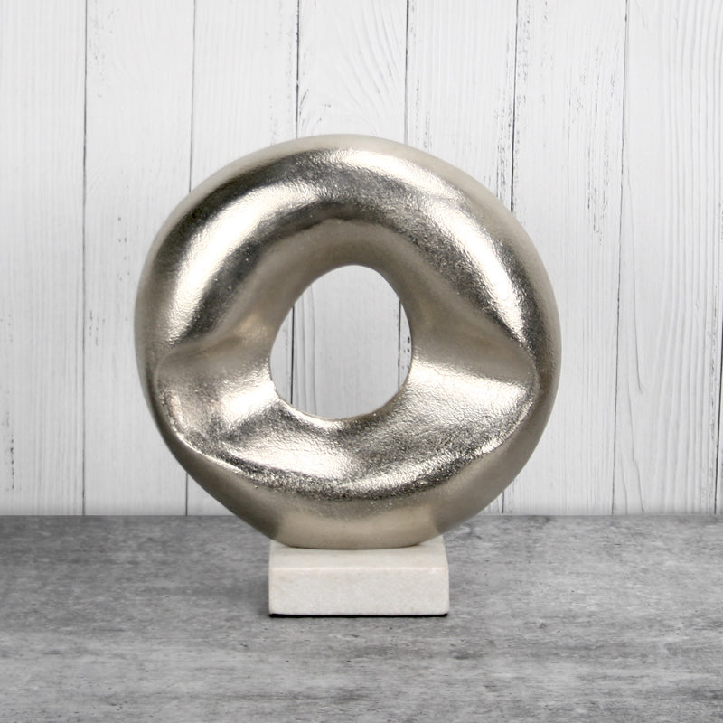 Buy Astroy Donut Showpiece - Silver Showpiece from Vaaree