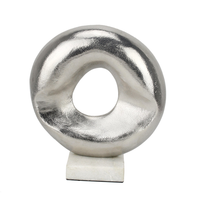 Buy Astroy Donut Showpiece - Silver Showpiece from Vaaree