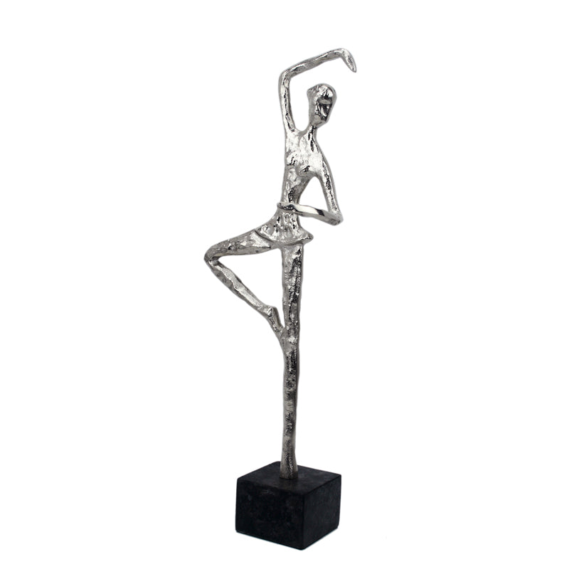 Buy Bravo Ballerina Showpiece - Silver Showpiece from Vaaree