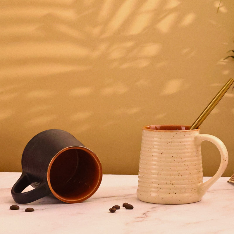 Buy Azaria Ceramic Cup (230 ML) - Set of Two Mug & Tea Cup from Vaaree