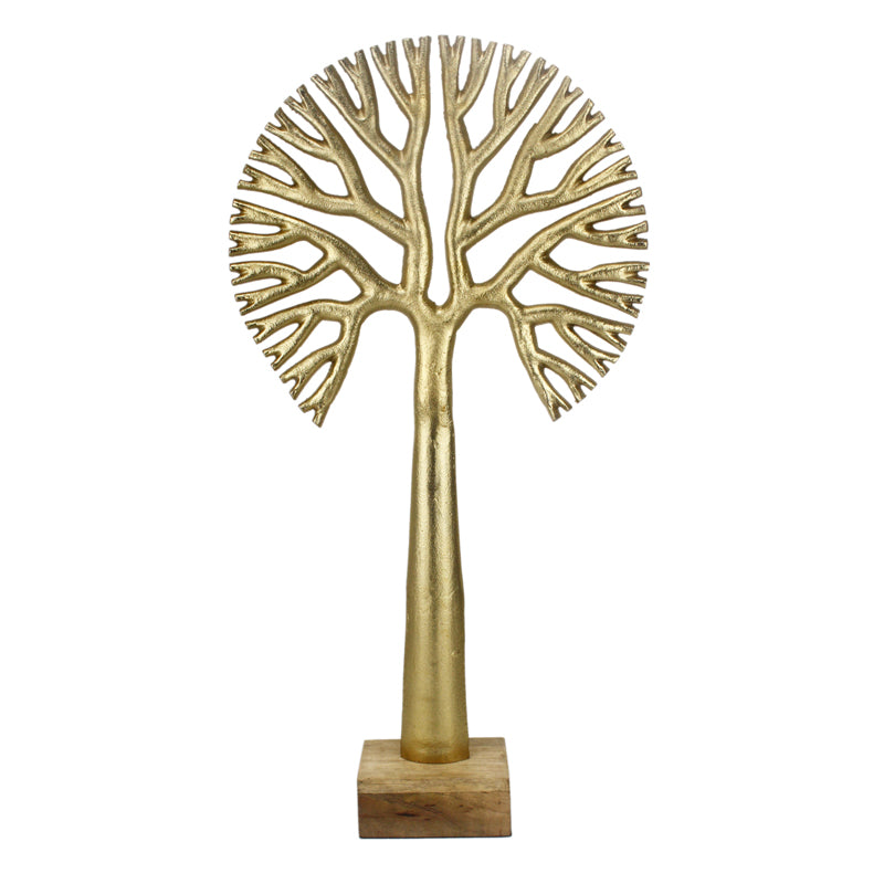 Buy Masai Agna Tree Showpiece - Gold Showpieces from Vaaree