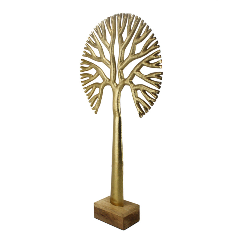 Buy Masai Agna Tree Showpiece - Gold Showpieces from Vaaree