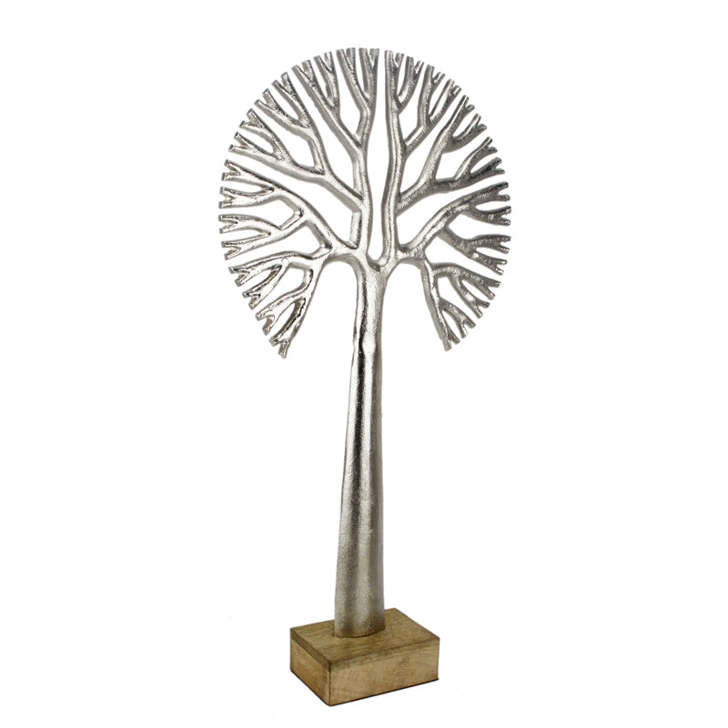 Showpieces - Masai Agna Tree Showpiece - Silver
