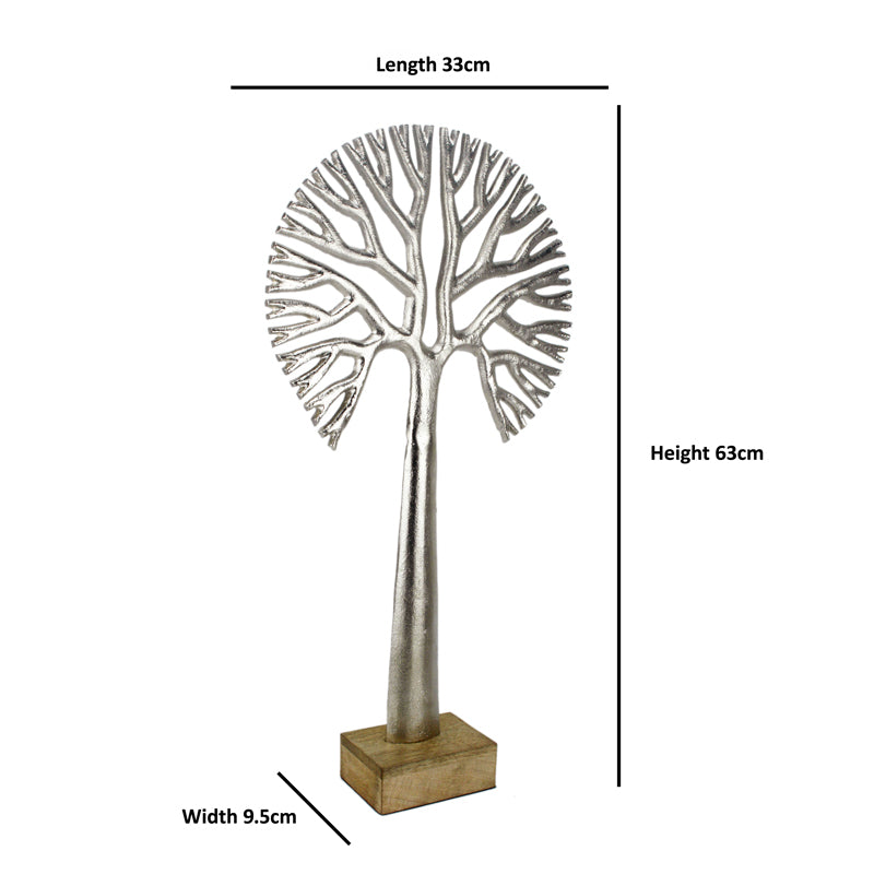 Buy Masai Agna Tree Showpiece - Silver Showpieces from Vaaree