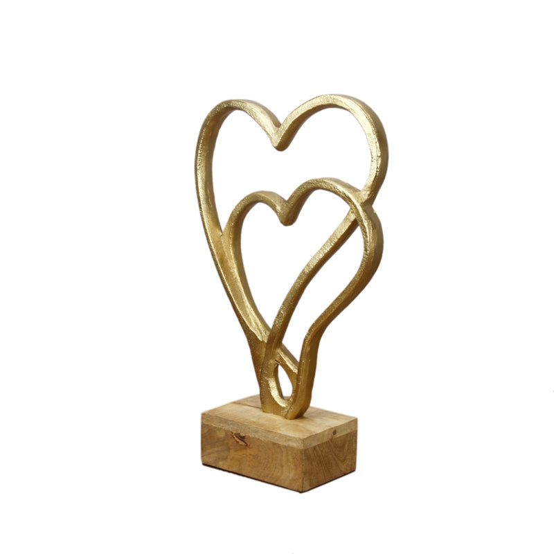 Buy Love Lamore Showpiece - Gold Showpieces from Vaaree