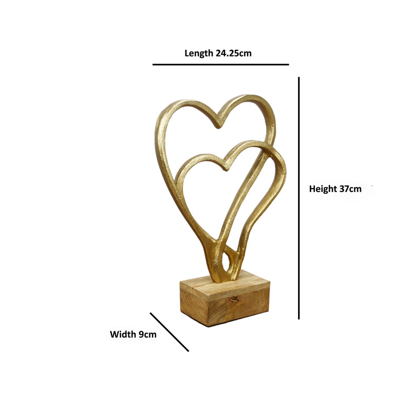 Buy Love Lamore Showpiece - Gold Showpieces from Vaaree