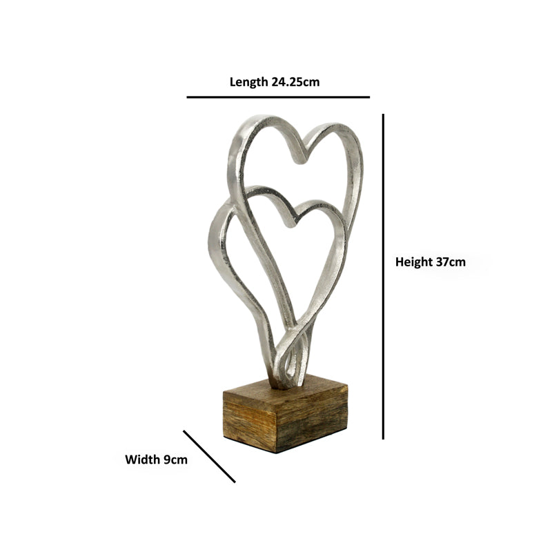 Buy Love Lamore Showpiece - Silver Showpieces from Vaaree