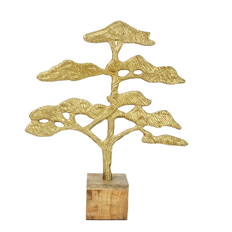 Buy Glamo Tribal Tree Showpiece - Gold Showpiece from Vaaree