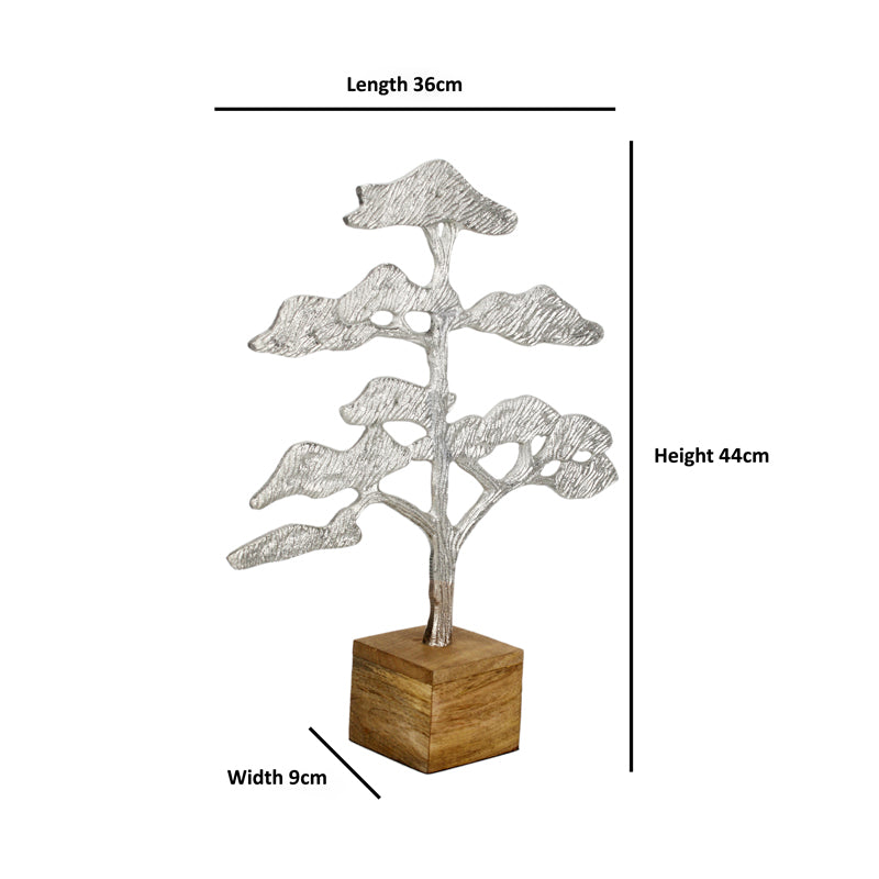 Buy Glamo Tribal Tree Showpiece - Silver Showpieces from Vaaree