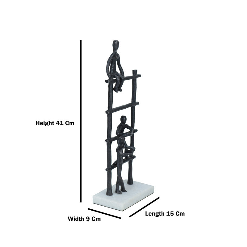 Buy Ecletta Ladder Showpiece - Black Showpieces from Vaaree