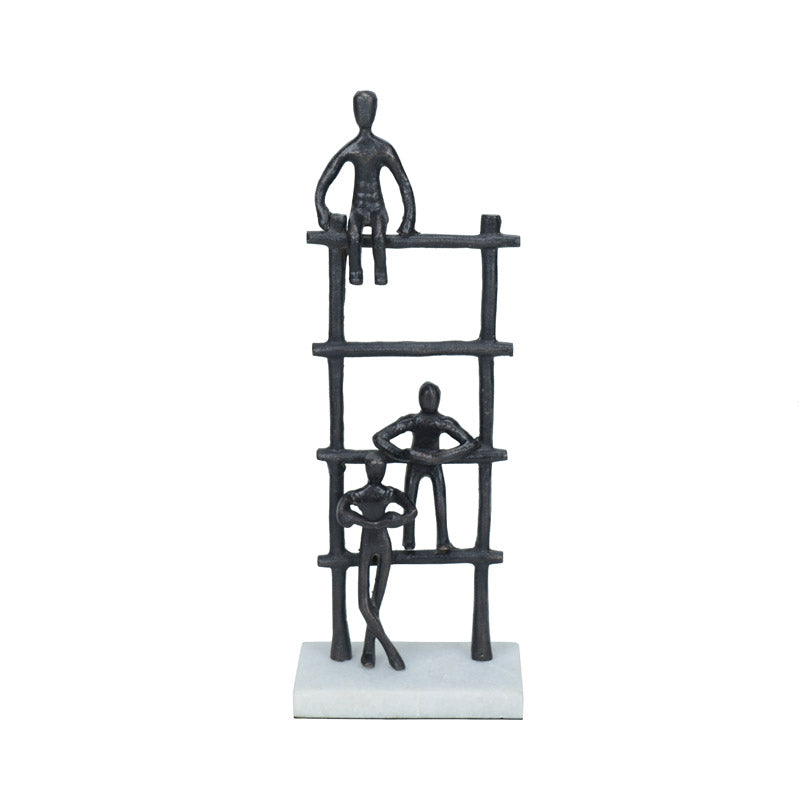 Buy Ecletta Ladder Showpiece - Black Showpieces from Vaaree