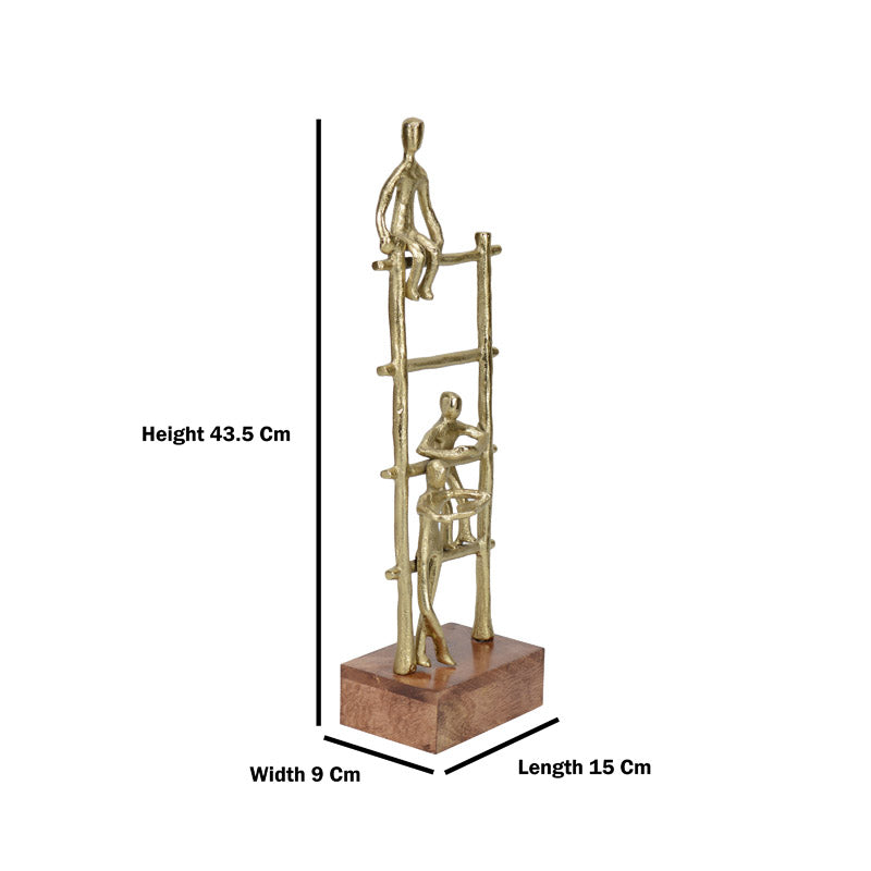 Buy Ecletta Ladder Showpiece - Gold Showpiece from Vaaree