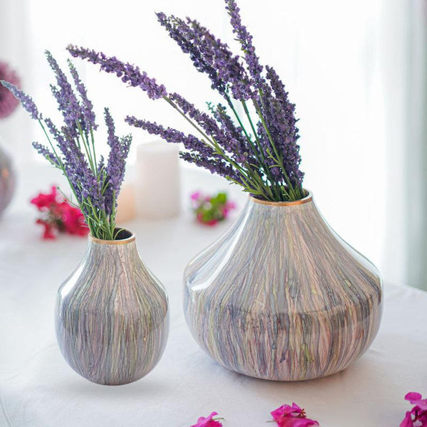 Buy Vija Metal Vase - Set Of Two Vase from Vaaree