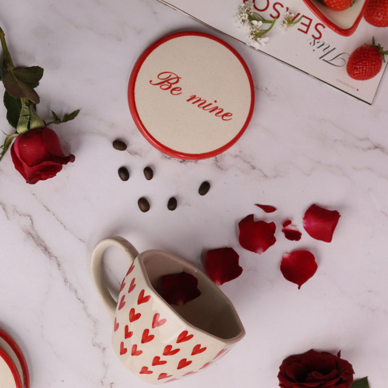 Buy Love Lore Cup & Coaster - Two Piece Set Mug & Tea Cup from Vaaree