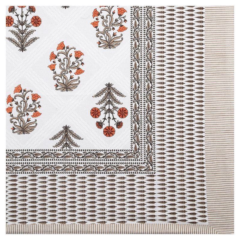 Buy Brynn Floral Bedsheet - Brown & Grey Bedsheets from Vaaree