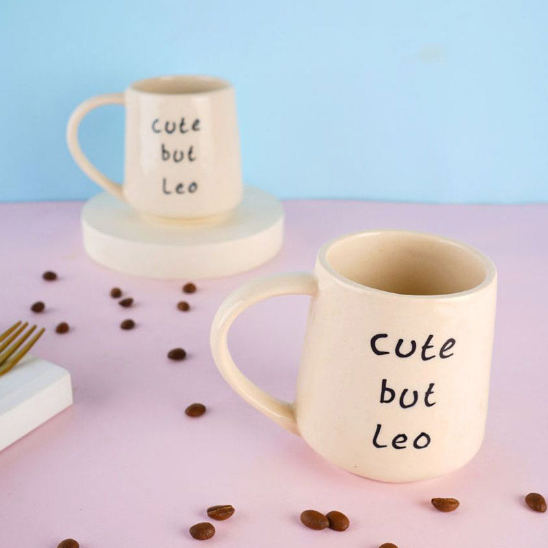 Buy Cute But Leo Cup - 250 ML Mug & Tea Cup from Vaaree